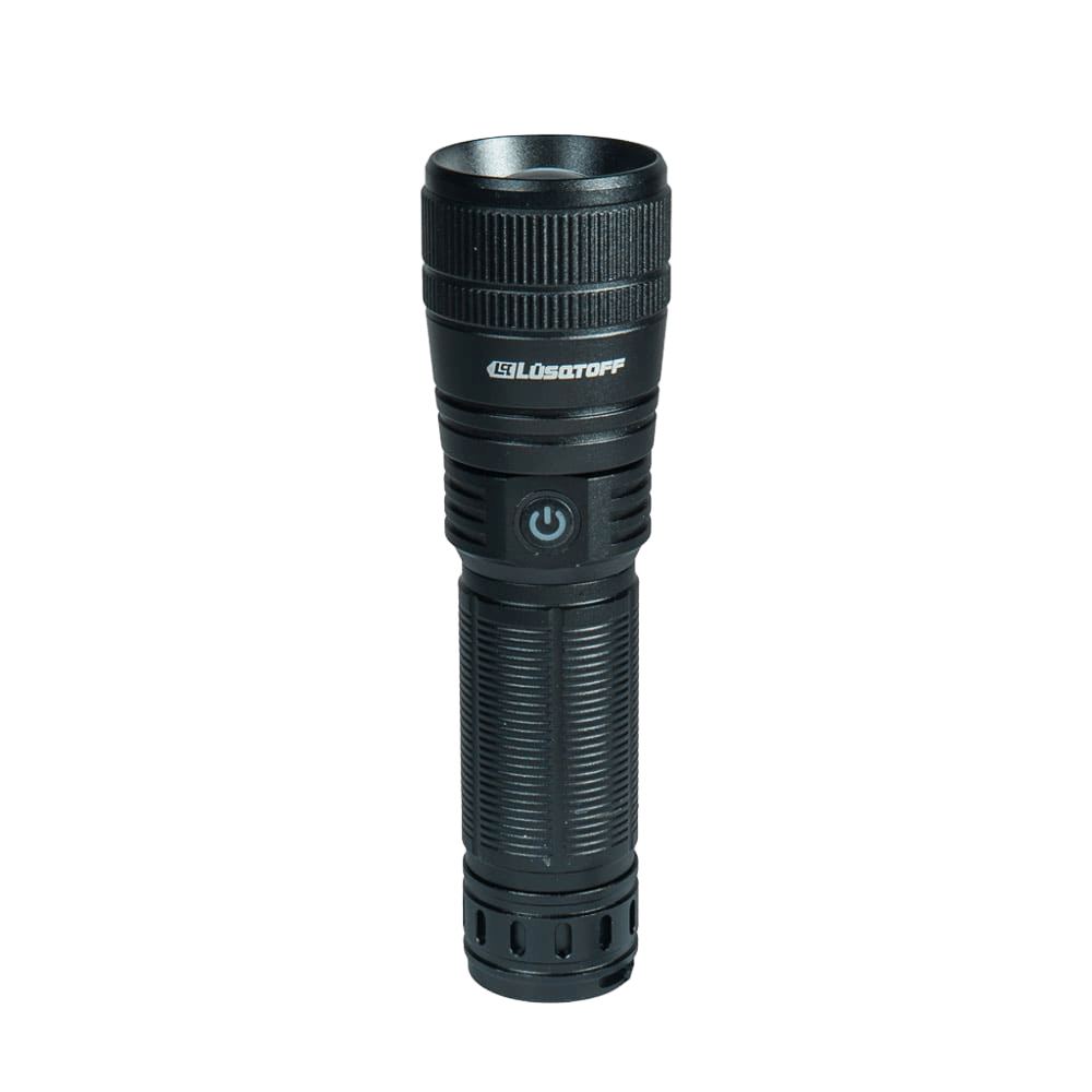 LINTERNA LED DE ALUMINIO CILÍNDRICA RECARGABLE • 262 MM